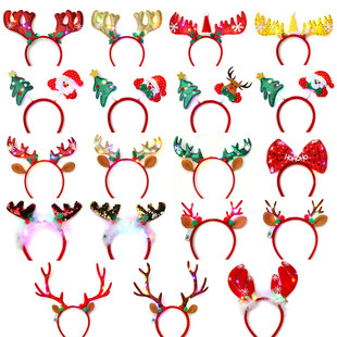 New style Christmas multi-style luminous antler head buckle Christmas headband decorations Christmas gift Christmas headband