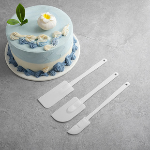 Cross-border cream scraper 3-piece cake baking scraper plastic integrated scraper baking production tool