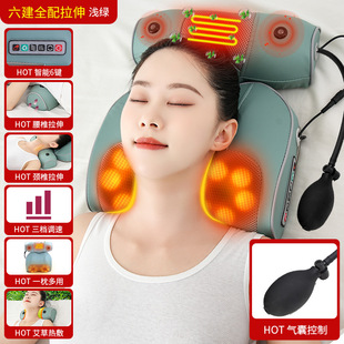 Cervical massager neck massage pillow neck shoulder massager back heating waist hot compress lumbar stretching pillow