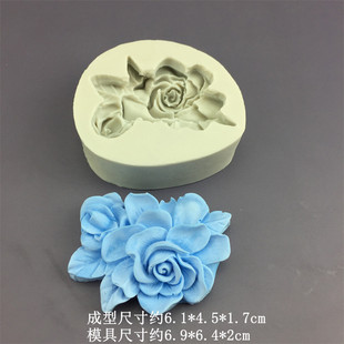 Gardenia Frangypani силиконовая форма сахарный шоколадный торт Форма Смола гипсовая форма в виде капли