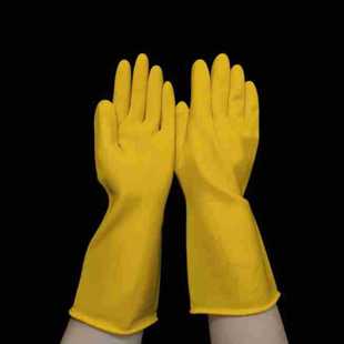 Factory direct Nanyang Oxford latex waterproof non-slip rubber industrial wear-resistant durable cleaning protective household gloves