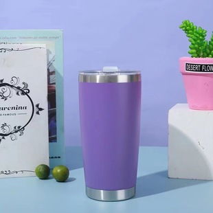 Трансграничный 20oz из нержавеющей стали термос чашка двухслойный утолщение удобная наружная машина печатный логотип вакуумная чашка оптом