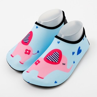 Children's Skin-sticking Non-slip Anti-cut Beach Shoes Printed Water Park Quick-drying Breathable Soft Bottom Floor Socks Yoga Shoes