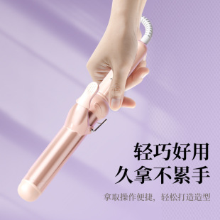 Cross-border big wave lazy curling iron 40mm hot bangs ceramic face curling iron curling iron rolled inside and turned outside