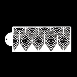 Three-piece set 38.9 * 15cm long cake decoration spray mold baking utensils sugar powder sieve graffiti drawing board