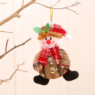Cross-border New Christmas Decoration Products Small Pendant for the Elderly Christmas Tree Accessories Fabric Small Pendant Gifts