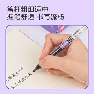 Deli SA001 Quick-drying Gel Pen Cap-pulling Full Needle Gel Pen 0.5mm Student Water Pen Signature Pen Black Pen