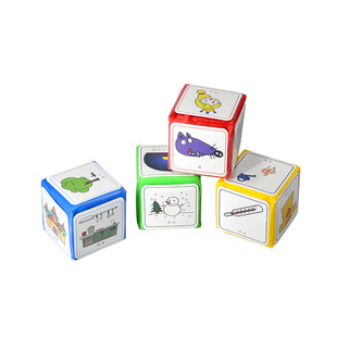 Factory direct insertable card story soft dice kindergarten language practice children throwing literacy homemade toys