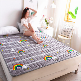 Four Seasons Mattress Cushion Household Protective Pad Thin Student Dormitory Single Bed Mattress Cushion Folding Bedroom Double