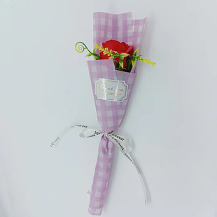 Tanabata Valentine's Day gift single rose batch soap flower simulation fake flowers to send friends classmates Teacher's Day teacher