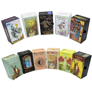 Large size 7*12cm Waite Tarot card card pull-out paper toy chess toy table game paper