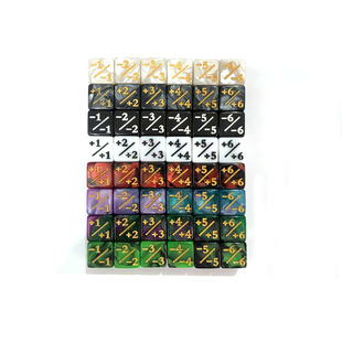 New 16 right angle dice two-color pearl grain dice black and white dice math teaching dice spot