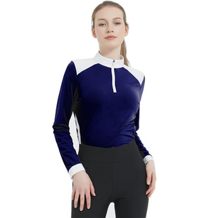 Equestrian T-Shirt Polo Shirt Professional Riding Short-Sleeved Male and Female Rider Clothing Equestrian Obstacle Competition Clothing for Adults and Kidsren