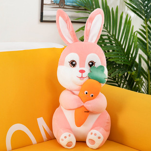 Cute Little Rabbit Plush Toy Carrot Rabbit Rag Doll Bed Comfort Doll Doll Pillow Girl Gift