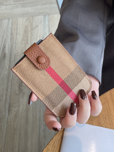 Foreign Trade Cross-border Card Bag Women's Exquisite High-end 2025 New Ins Wind Net Celebrity Anti-degaussing Niche High-end Sense Pull