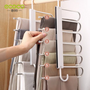 Partition Shelf Clothes Bedroom Pull-out Storage Rack Pants Wardrobe Partition Layered Wardrobe Hanging Gods Free Shipping