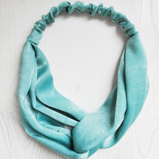 Korean style fresh and sweet solid color fabric cross hair band HB80440