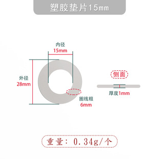 Insulating Washer Meson Luggage Wear Resistant Screw Eyes Silicone Gasket Thickened Extra Large Nylon Screw Washer in stock