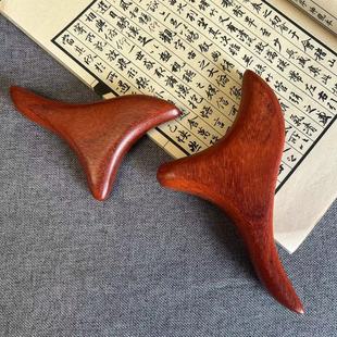 Wooden Triangular Bird Foot Foot Massage Stick Acupoint Acupuncture Stick Multi-purpose Scraping Board Handle Piece