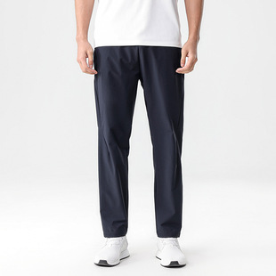 Dijia Style Summer Simple Basic Jogging Pants with Elapsic Waist All-match Outdoor Pants Cool-feeling Moisture-absorbing Quick-drying Pants