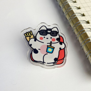 Cute Animal Cartoon Acrylic PP Clip Creative ins Wind Student Test Paper File Snack Sealing Clip Wholesale