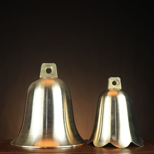 Copper round mouth large temple pagoda school class pendant copper clock copper bell copper wind chimes