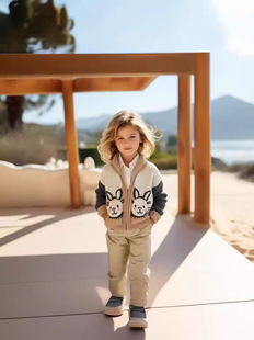 Sweater Spring and Autumn Sweater Leisure Art 2024 Trendy Boys and Girls Internet Celebrant Cute Art Explosions