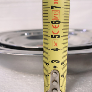 In stock supply stainless steel garden plate household kitchen hotel food round 18cm-24cm dish wholesale