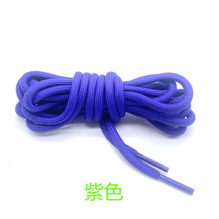Wholesale 5mm white coconut shoelace sneaker shoelace round sneaker shoelace solid color color shoelace rope one
