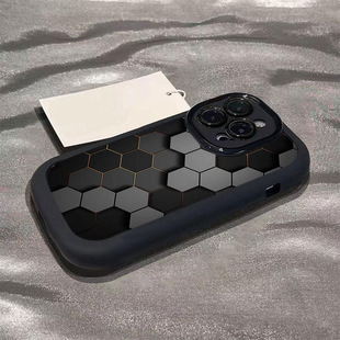 For Apple 15ProMax mobile phone case new iphone14 high-level sense 13 silicone anti-drop 12 sci-fi square