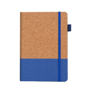 Cross-border foreign trade cork PU environmental protection stitching wheat straw notebook cloth elastic belt gift box suit coffee grounds