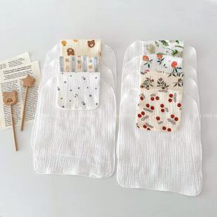 Korean style ins children's sweat towel cotton gauze class A baby sweat towel kindergarten sweat towel boys and girls soft breathable