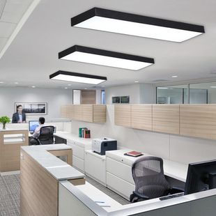 Simple LED office rectangular ceiling light Office shopping mall conference room corridor studio commercial lighting