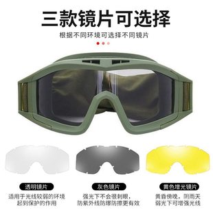 Desert Tactical Goggles Riding Tactical Goggles Military Fan Outdoor Windproof Dust-proof Anti-fog Anti-drop Glasses Equipment