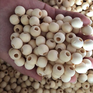 20mm Enclosure Log Wood Beads 10mm Large Hole Enclosure Wood Beads