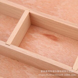 European Style Wooden Storage and Finishing Box Simple Multifunctional Storage Box with Compartment Jewelry Bracelet Necklace Storage Box