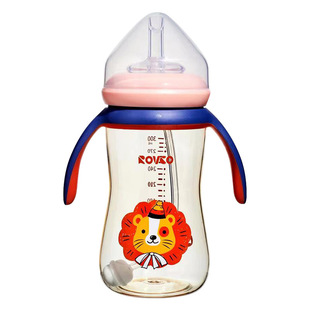 Rikang N1062 Baby PPSU бутылочка для кормления широкий калибр соломы бутылочка для кормления 1 год ребенка отлучения от груди бутылочка для кормления 300 мл