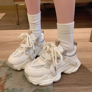 2025 Summer Breathable Not Stinky Foot Torre Shoes Women's Mesh Soft Sole sneaker New All-match Thick Sole Women's Shoes