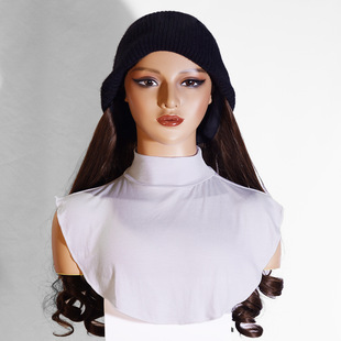 [high quality mercerized cotton] new fake collar shirt cover modal fake collar scarf monochrome base shirt cover middle east