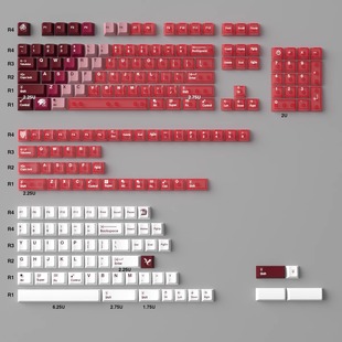 Кролик восемь гавайских снежных гор PC колпачок PBT колпачок в коробке с прозрачной персонализированной PbtUV
