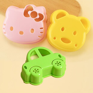 Wholesale Japanese children food grade rice ball mold cartoon bear bento toast bread sandwich maker