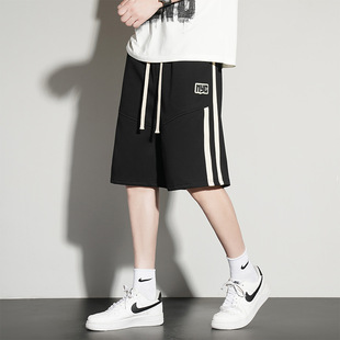 24 Summer New Arrival Hedge Casual Sports Pants Men's Trendy Brand Teenagers Loose Knitted Running Shorts Men's Middle