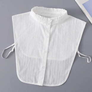Collar False Collar Women's All-match Multi-functional Plaid Decorative Shirt False Collar Black and White False Collar Shirt Collar