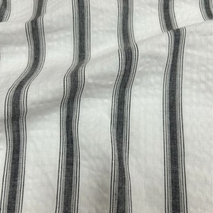 Spring and Summer New Style Yarn-Dyed Stripesd Bubble Style Small Fresh Fashionable Fabrics for Men and Women Shirt Cloth Plaid Stripess
