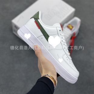 Putian High Edition Чистая оригинальная AF1 Air Force One первый слой кожаных белых туфель