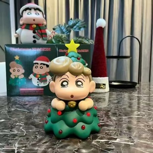 Рождественский Crayon Shinchan ручной работы светящийся милый новый маленький подсолнух украшение кукол кукол подарок игрушка оптом