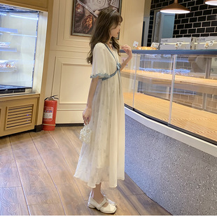 in stock ~ Maternity Summer New Style Elegant Thin New Chinese Style Belly Covering Slimming Super Fairy dress