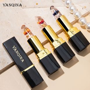 YANQINA qiqina Цветочная губная помада с градиентом температуры увлажняющий прозрачный меняющий цвет бальзам для губ трансграничный макияж