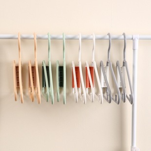 New Foldable Hanger Plastic Folding Storage Hanger Pants Rack suit