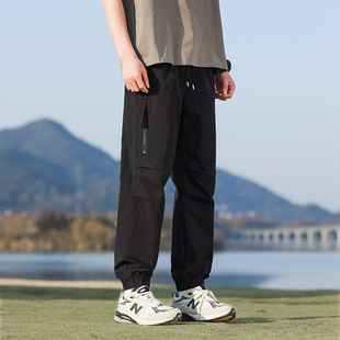 2025 New Men's Legs All-match Loose Casual Pants American High Street Explosions Casual Overalls